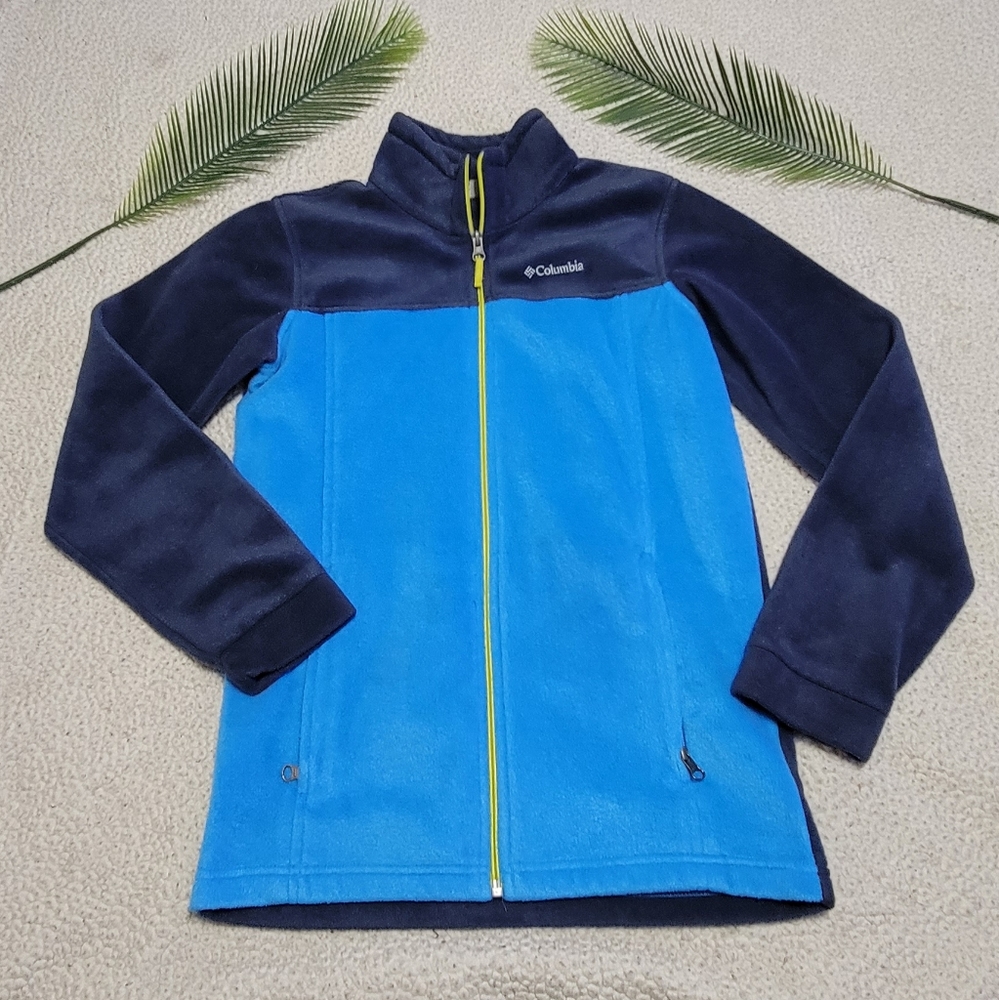Columbia Blue‎ Full Zip Fleece Jacket Size L 14/16 - Picture 9 of 10
